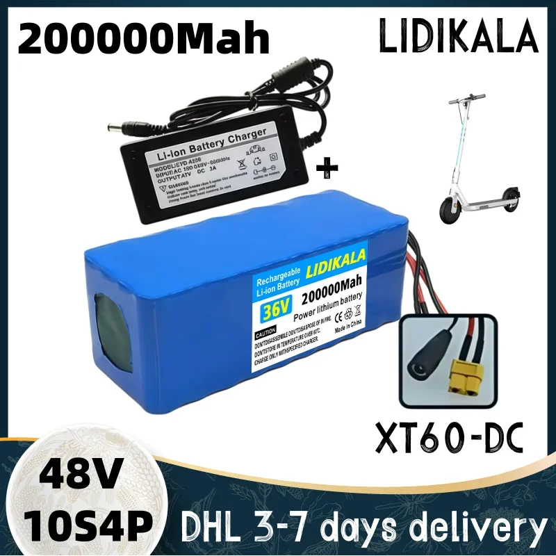 36V 200Ah 10S4P Lithium-Akku 18650 20000mAh 800W 500W 450W 350W 250W E-Bike Elektroauto Fahrrad Motorroller 3-7 Tage Lieferzeit