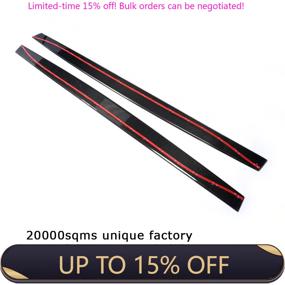 

Carbon Fiber Side Skirts Extensions For BMW F80 M3 4Dr F82 M4 2Door 2015 Body Bumper