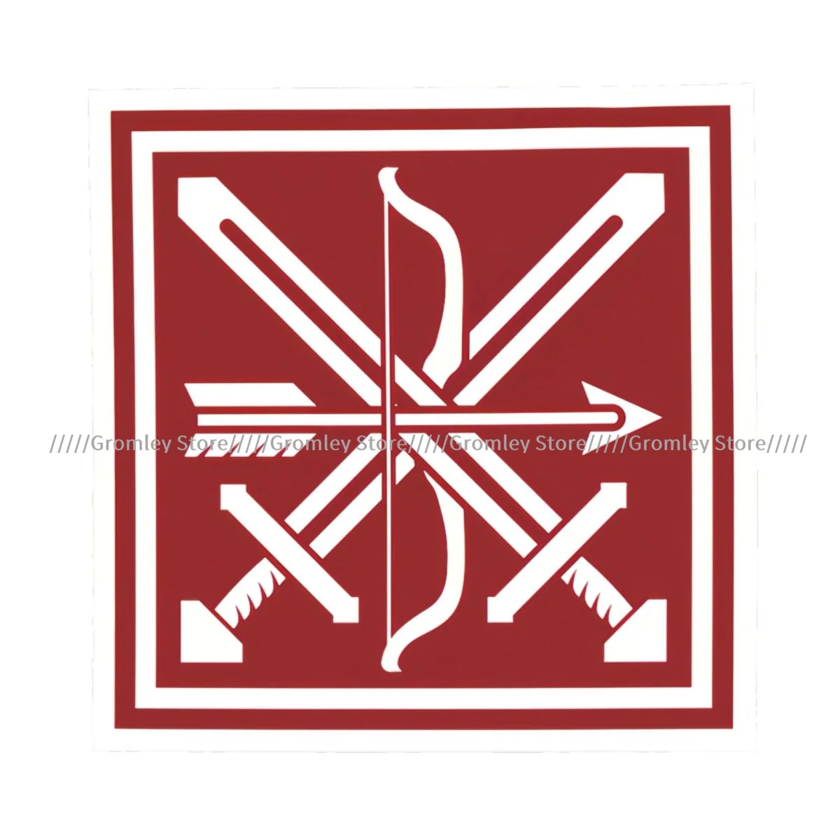 Two Crossed Battle Swords Square Towel Multifunctional Neck Scarf Hair Bandana