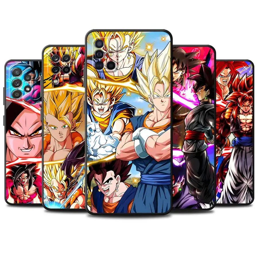 

Black Soft Shell Case for Samsung Galaxy Note20 Ultra Note9 Note10 Plus S9 S8 S10 Plus S10e Note8 Dragon Ball Cool Cartoon Goku