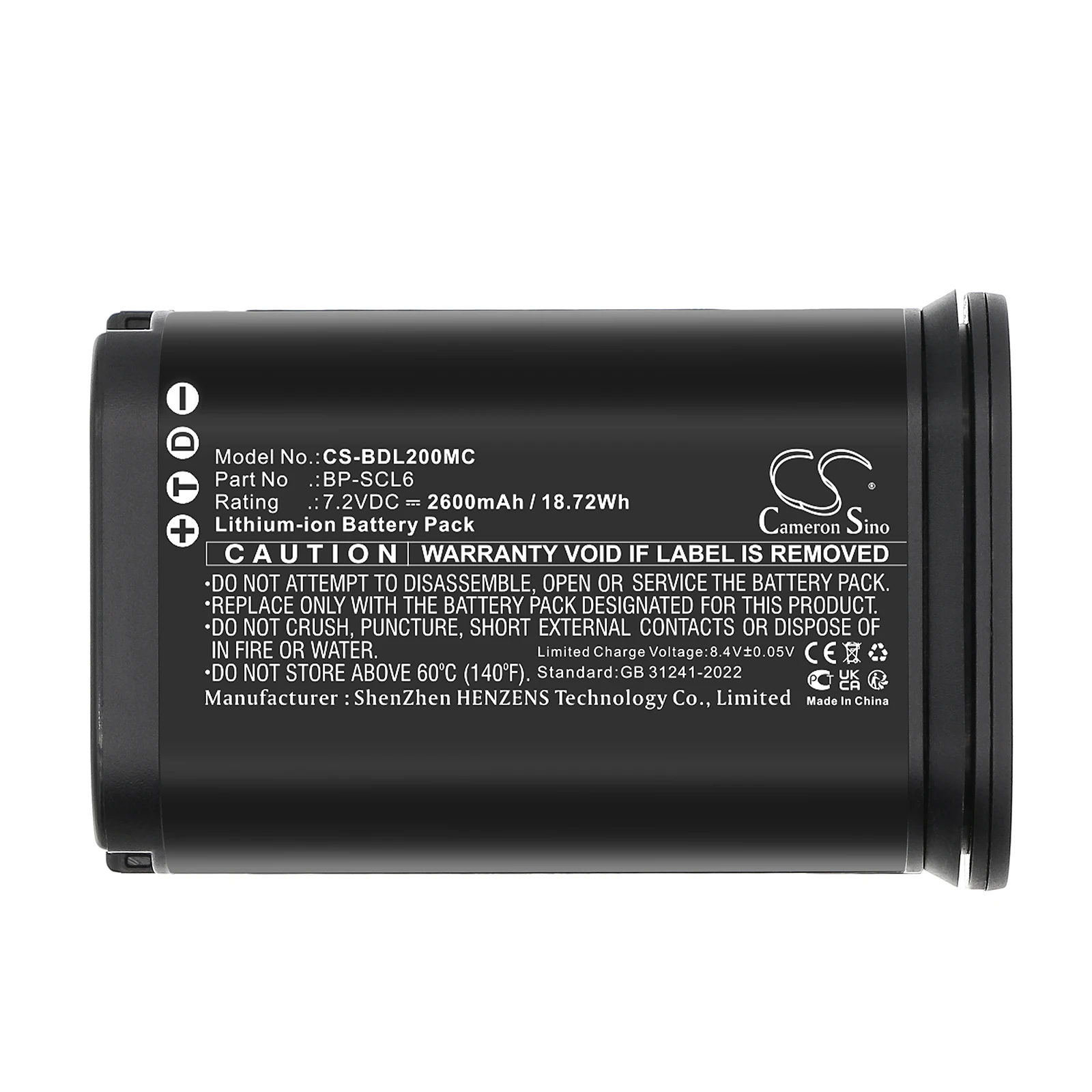 Batteria Sostitutiva BP-SCL6 Da 2520 MAh Per Leica Q2, SL2, SL3 E Q3