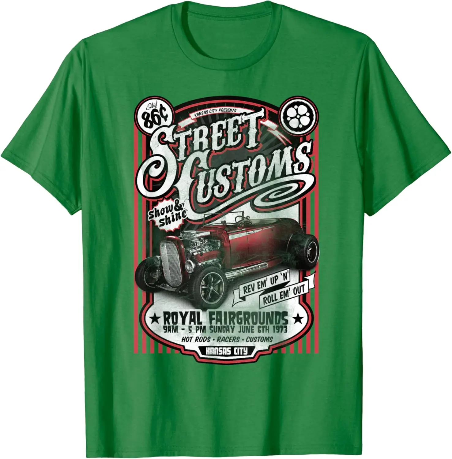 Custom Built Cars - Automobile - Hot Rod Racing T-Shirt 100% Cotton O-Neck Summer Short Sleeve Casual Mens T-shirt Size S-3XL