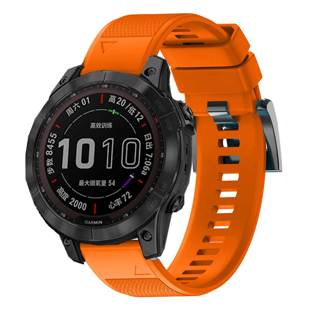 Pulseira de relógio Quickfit para Garmin Fenix, Pulseira de Silicone, Correia 6X, 6, 7, 7X Pro, 5X Plus, 3 HR, 945, Enduro, Epix Gen 2, MK1, MK2i,