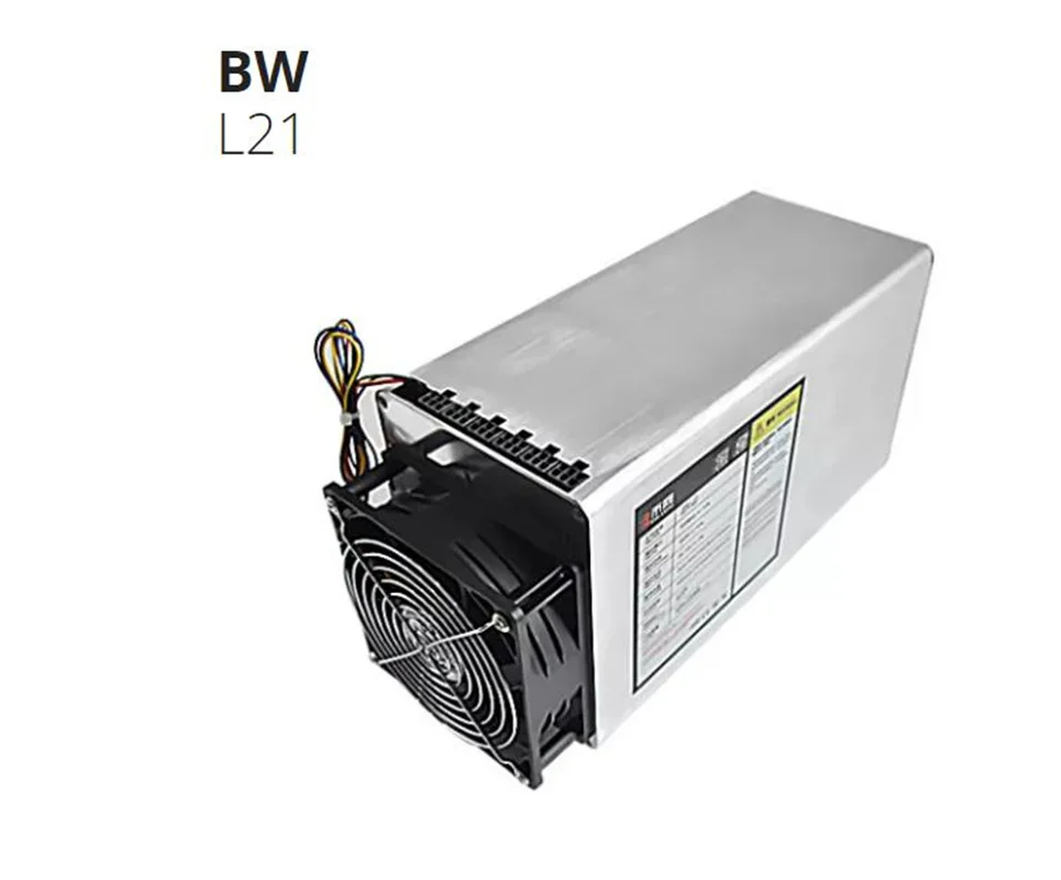 

L21 from BW mining Scrypt algorithm with a maximum hashrate of 550Mh/s for a power consumption of 950W