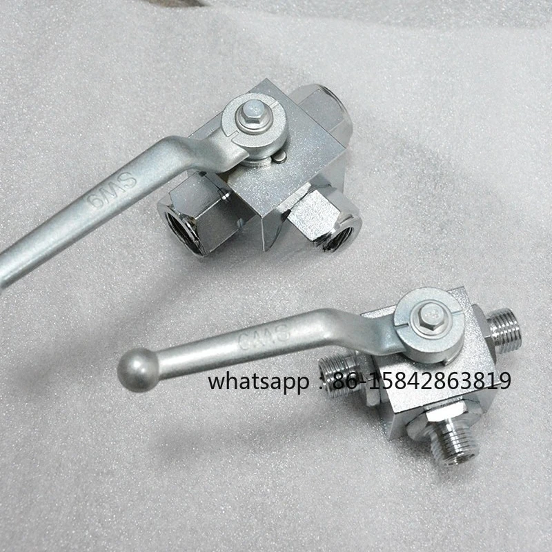 Three-way Hydraulic High-pressure Ball Valve Inner Wire Thread Valve KHB3K-G1/4 G3/8 G1/2 6 Minutes 1 Inch