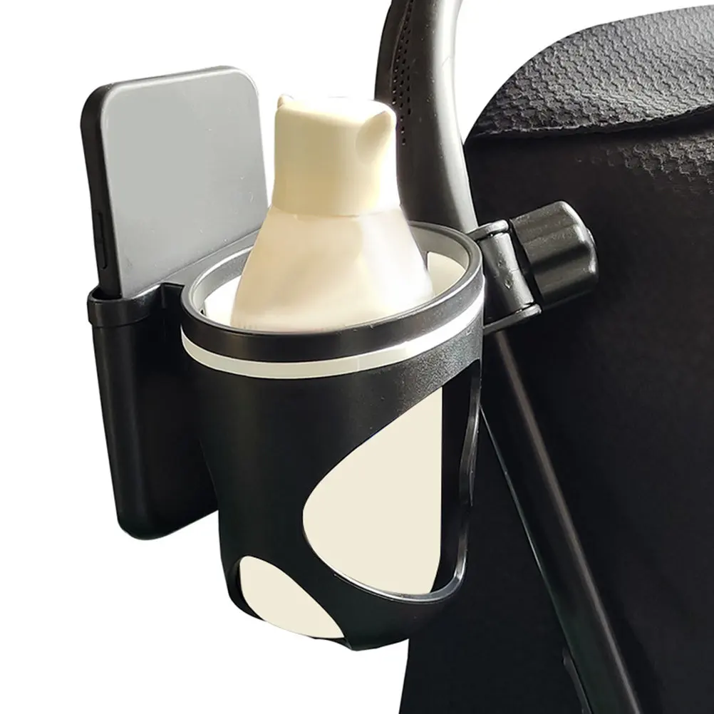 

Stroller Baby Bottle Cup Holder ABS Sturdy Drinks Rack Phone Holder Universal Use for Baby Stroller Boat Bike Truck