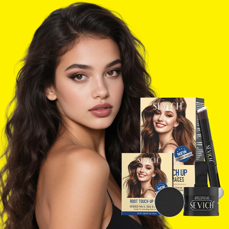SEVICH Magnetic Replaceable Hairline Shadow Powder Waterproof Instant Cover Hairline Powder Hair Loss Hair Concealer Makeup