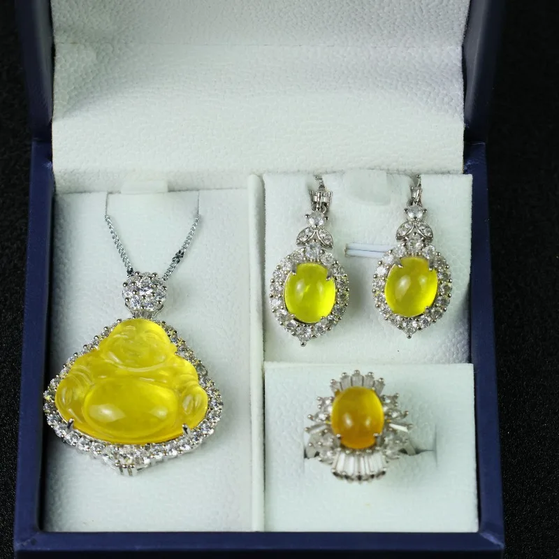 

Изысканные модные темпераментные желтые украшения для костюма Будды Гун