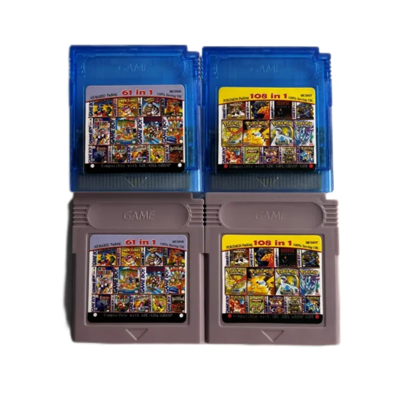 

Серия Pokemon 61: 108 игр в 1 игровом картридже, английская версия для GBC/GBA/SP/GBM