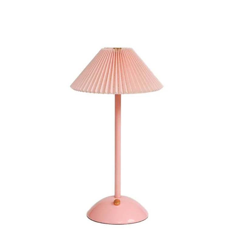 

Fabric lampshade charging living room bedside creative atmosphere sleep reading practical gift ornament desk lamp