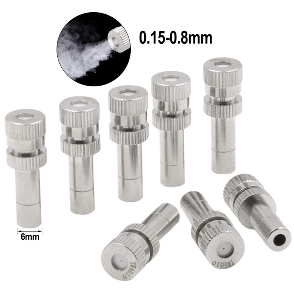 6mm Connectors Low Pressure Fogging Nozzle Water Spray Nozzle Humidification Dust Removal Cooling