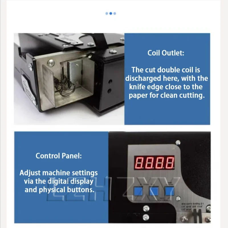 

3:1 Electric Double Coil Cutting Machine YO Coil Strip Cutting Machine Iron Coil Cutting Machine Cut Tool for Calendar Rings