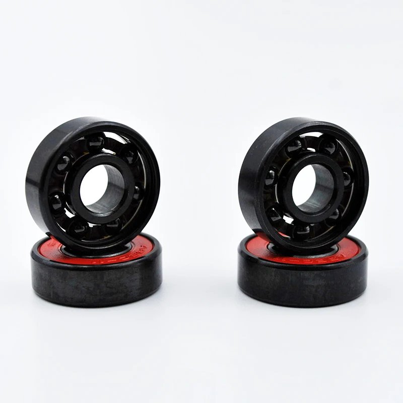 608 2RS ハイブリッドブラックセラミックボールベアリング 8*22*7mm