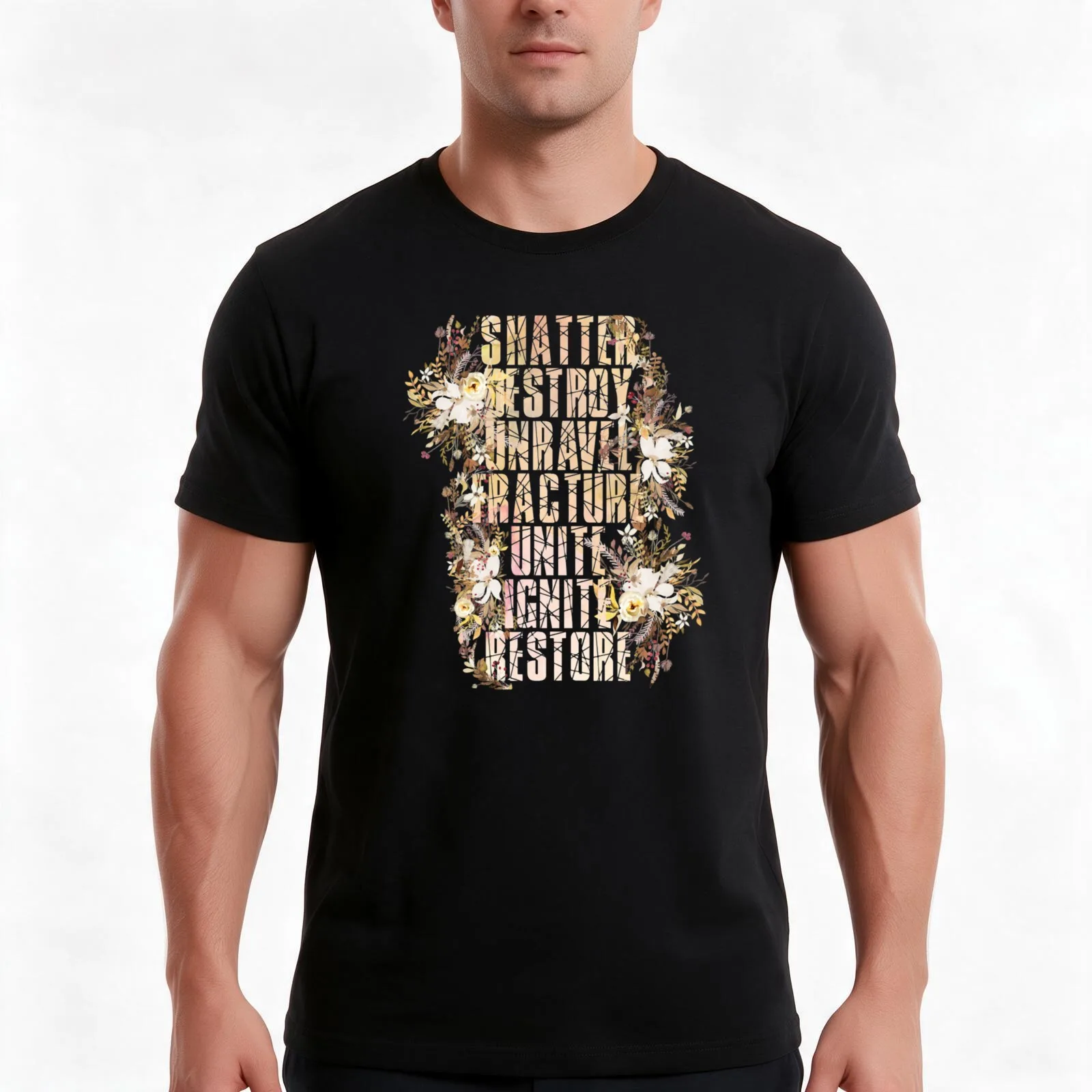 all shatter me T-Shirt, Summer Casual Cotton Tee, Oversized Streetwear Tops, Vintage Graphic Print, Loose Fit Short Sleeve