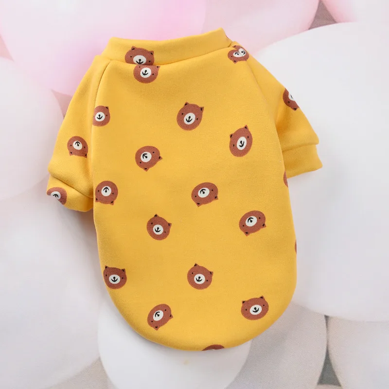 Puppy Hoodie Jacket Winter Warm Pet Clothes Bulldog Chihuahua Shih Tzu Sweatshirt Puppy Cat Pullover Dog Clothes