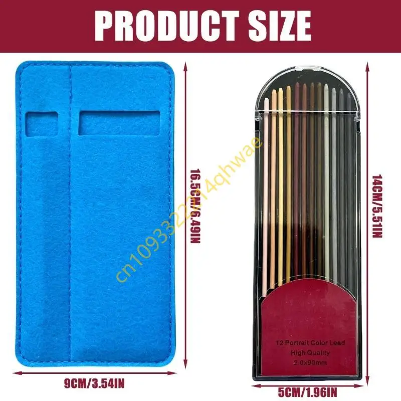 

2.0mm Mechanical Pencils with Color Refills Artist Leads Pencil Automatic Pencils
