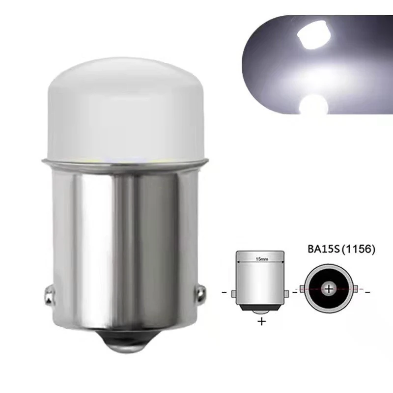 1156 P21W P21 5 واط 1157 BA15S BAY15D 2 قطعة 3014 رقائق السوبر مشرق 12 فولت/24 فولت LED لمبات السيارات الفرامل وقف وقوف السيارات بدوره إشارات لمبات