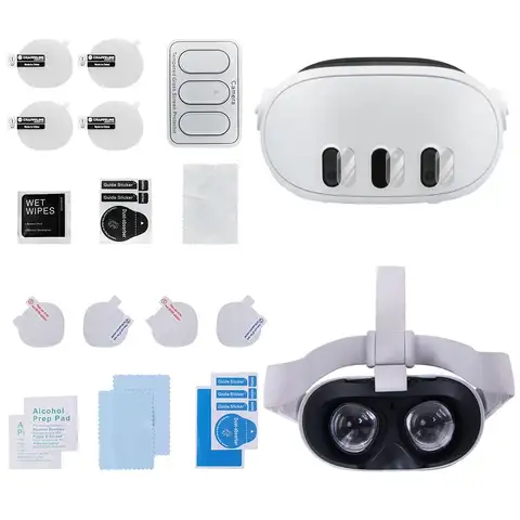 Transparent Lens Protective Films TPU Soft Accessories VR Glasses Protective Cover Sweatproof for Oculus Quest 2/Meta quest 3