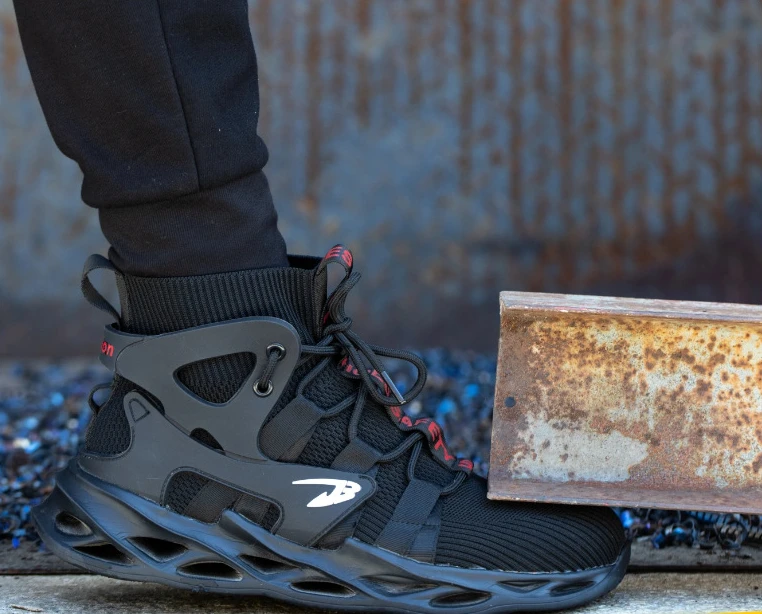 Chaussures de protection en acier anti-écrasement et anti-crevaison, Parker haut de gamme, 4 saisons, une pièce, livraison directe