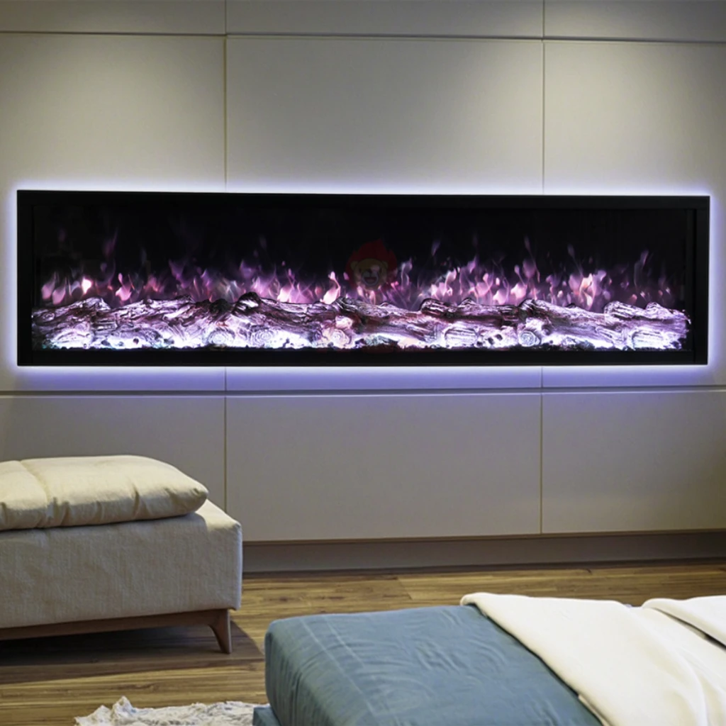 500mm Customized Decor Flame Electric Fire Place Room Heater Insert Wall Mounted Led Smart Luxury Fireplace Electric Fireplace