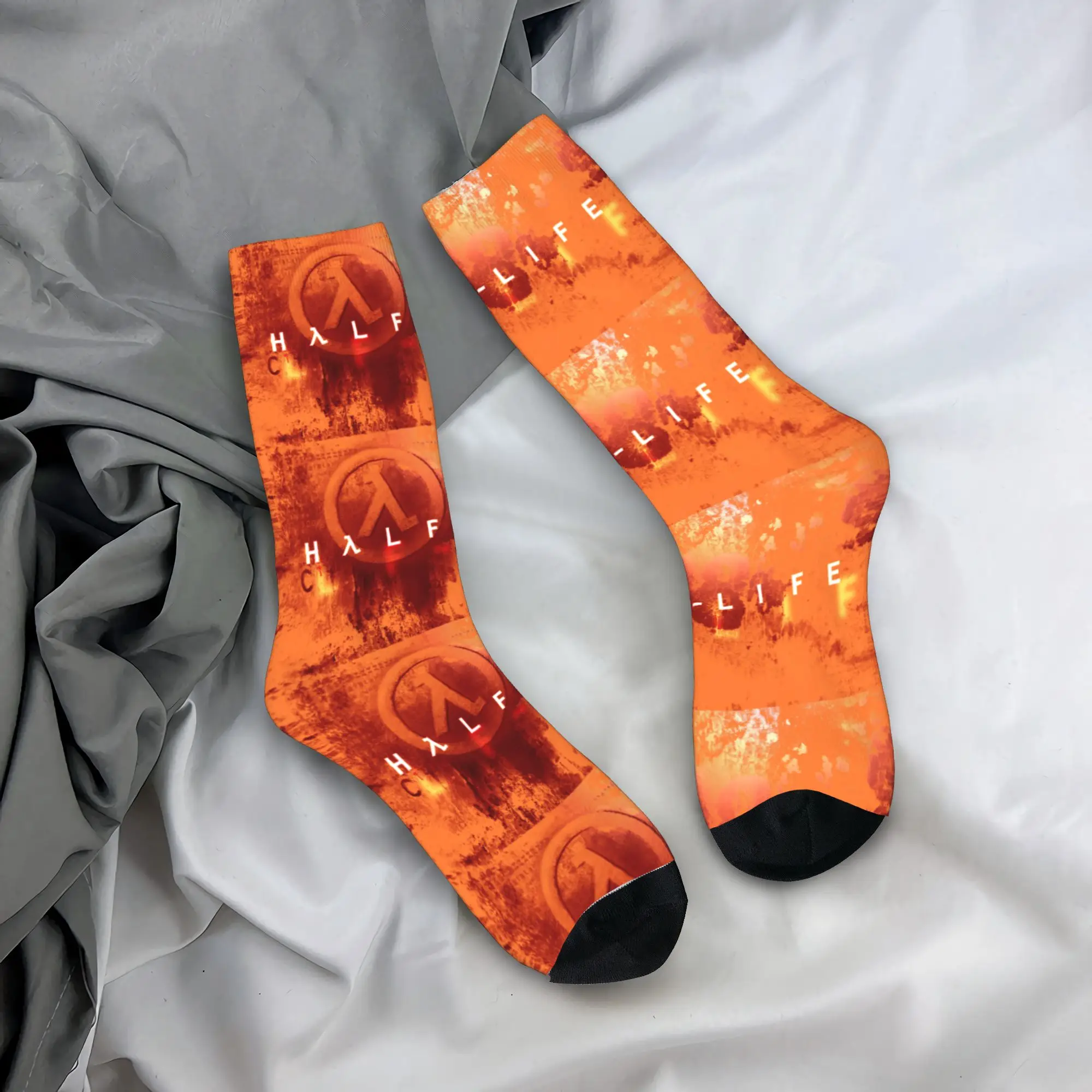 مخصص الحنين H-Halfes أواخر لعبة شعار الساخن الرجال طاقم الجوارب للجنسين كول ثلاثية الأبعاد مطبوعة مبدع فستان الجوارب