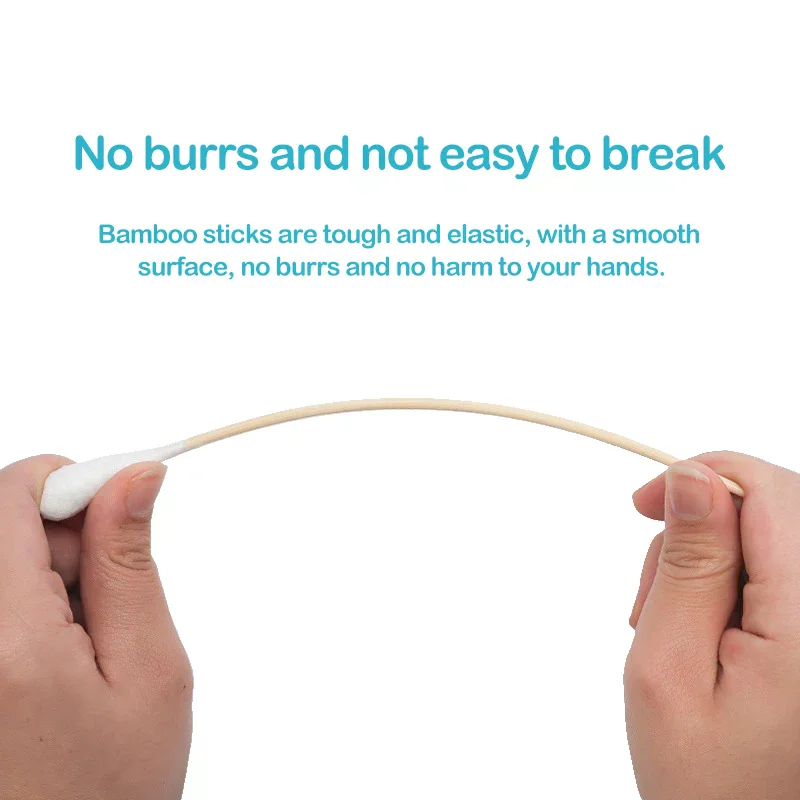 /YOV/20pcs Women Beauty Makeup Cotton Swab Big Head Buds Make Up Wood Sticks Nose Ears Cleaning Health Care 20cm