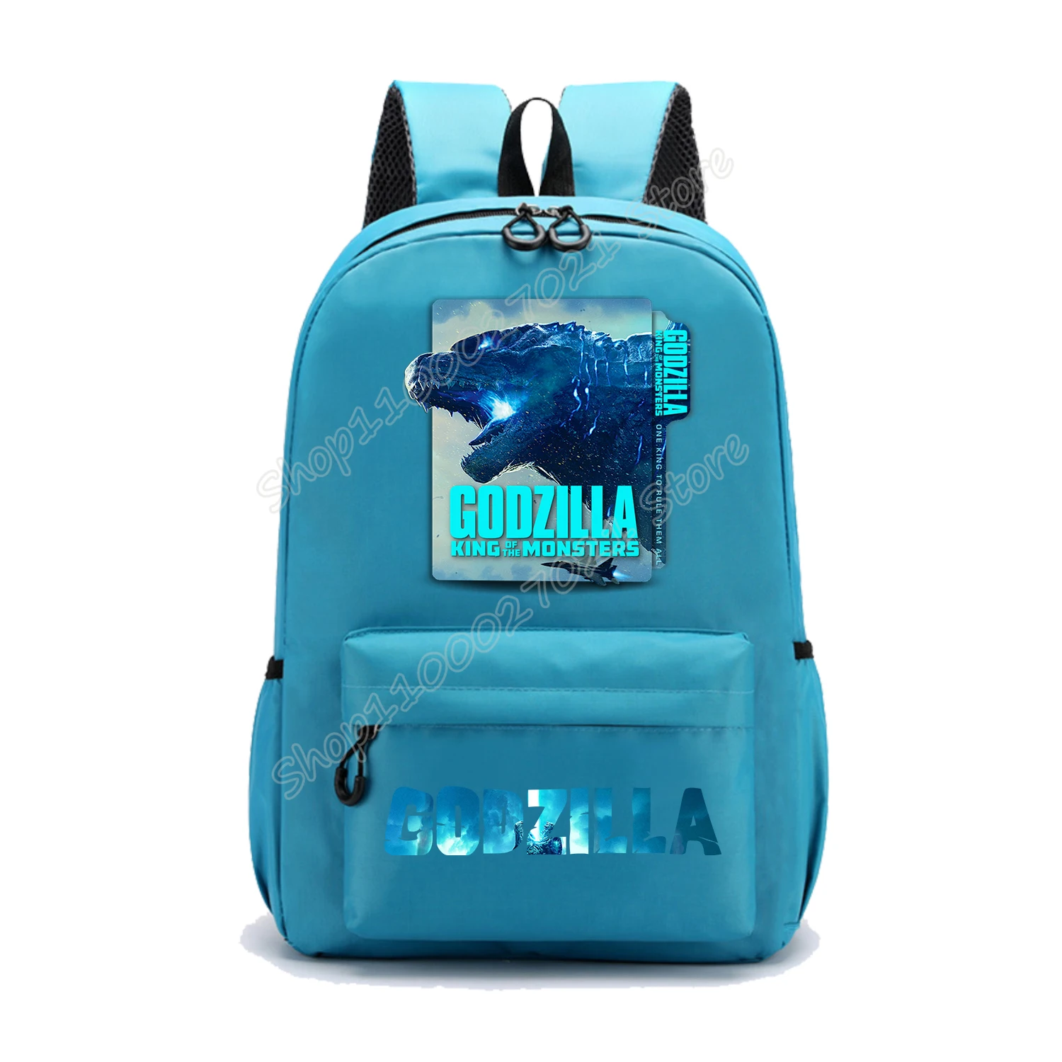 Godzilla Backpack New Anime Schoolbag Cartoon Schoolbag Fashion Boys Girls Red Blue Knapsack Student Large-capacity Bookbag Gift view 4