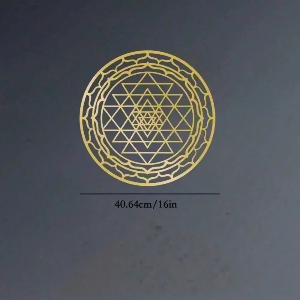 CIFBUY Extra Large Gold Mandala Metal Tin Sign Boho Spiritual Wall Art Decor For Living Room Bedroom Office Holiday Gift For Her