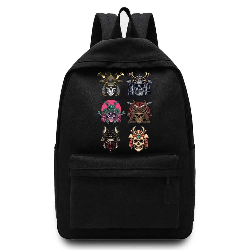 Mochila informal Unisex de lona con estampado de monstruos para niños y niñas, bolso escolar de gran capacidad, novedad