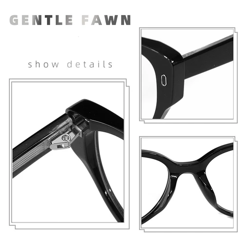 Imagen 2 del producto Gafas de ordenador con bloqueo de luz azul para mujer, Ojo de gato, antirayos azules, espejo liso, montura, oferta