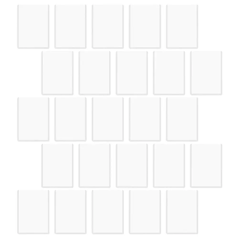 

25Pcs Plastic Card Sleeves Hard Clear PVC Game Cards Sleeves for Students Teachers Trading Cards Storage Safe Card Protective