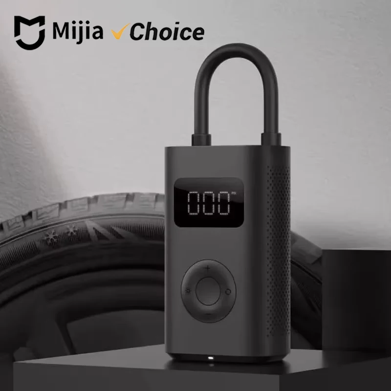 MIJIA Air Pump 2 25%Speed Boost Mini Portable Electric Air Compressor Treasure 150PSI Type-C LED Multitool Inflator