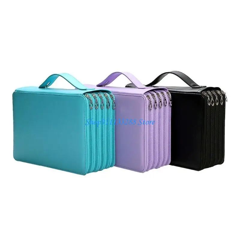 G88D Large Capacity Pencil Holders, 252 Compartments Zippered Pencil Organizers Bag, Multifunction Large Artists Pencil Case