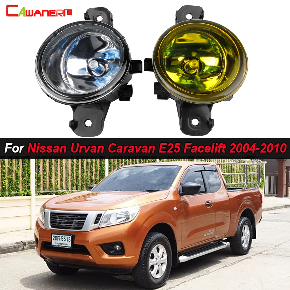 2 X Car Driver + Passenger Fog Light Lampshade with H11 LED Halogen Lamp 12V For Nissan Navara NP300 D23 2014-2020