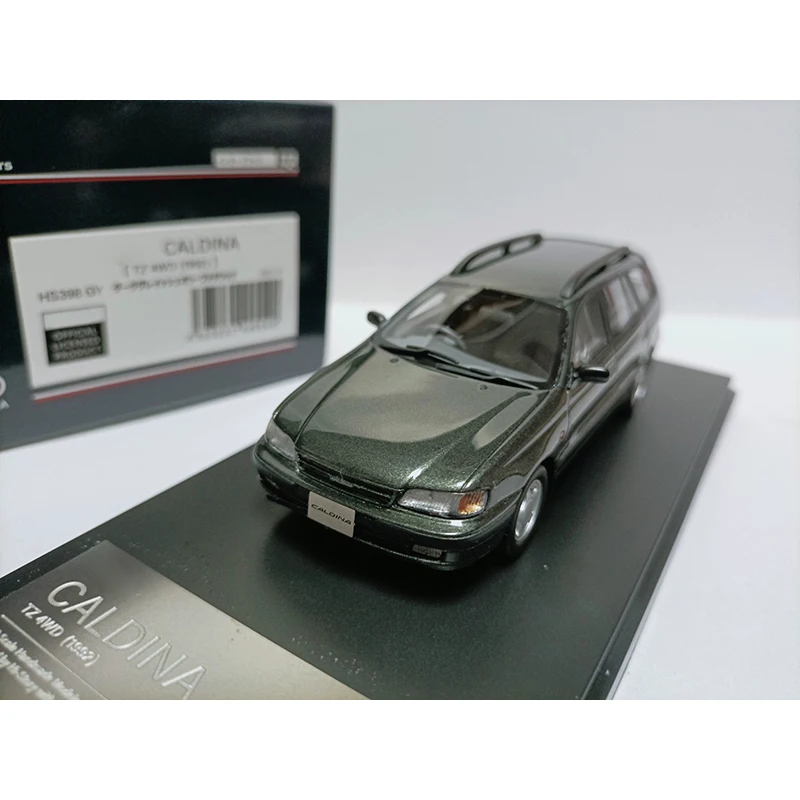 hi-story Resin 1:43 Scale CALDINA TZ 1992 Dark grey Station Wagon Car Model Classics Adult Souvenir Gift Hobby & Toys