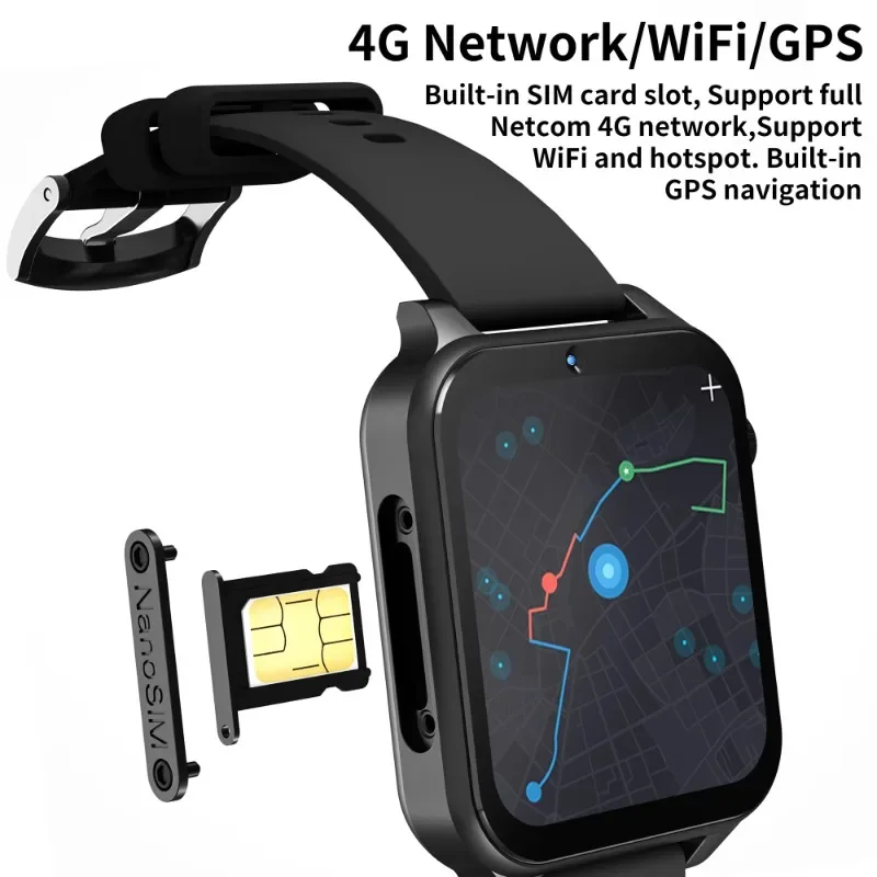 Fabryka Android 9.0 4g karta SIM połączenia zegarki aplikacja WIFI Sport kobiety mężczyźni GPS inteligentny zegarek KOM3 Smartwatch