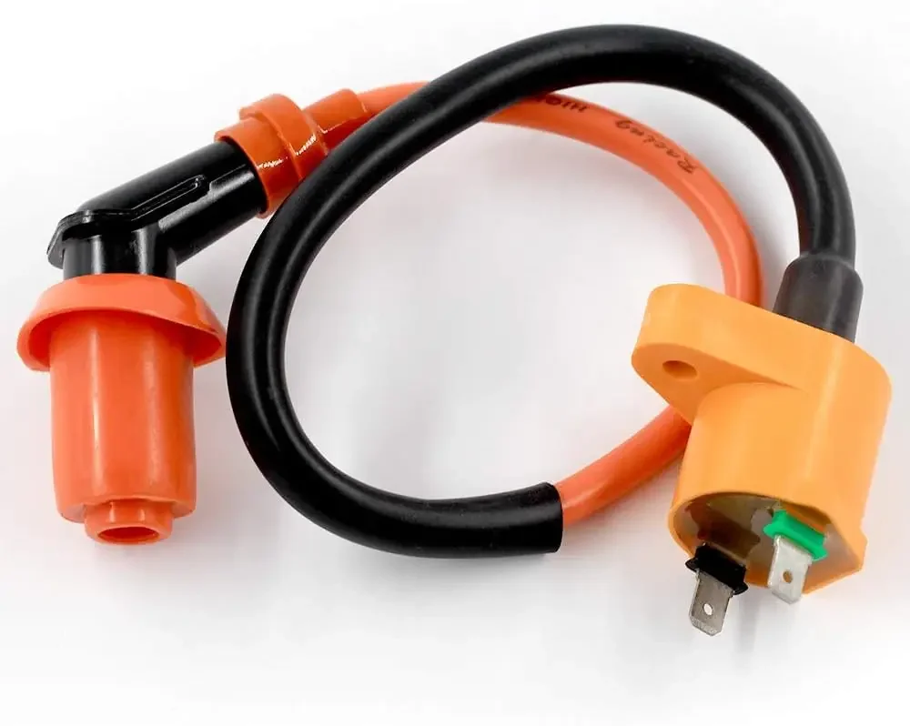 High Performance Racing AC Cdi Box 6pin + Ignition Coil + 3 Electrode Spark Plug for GY6 50cc 125cc  Moped Scooter ATV Go Kart