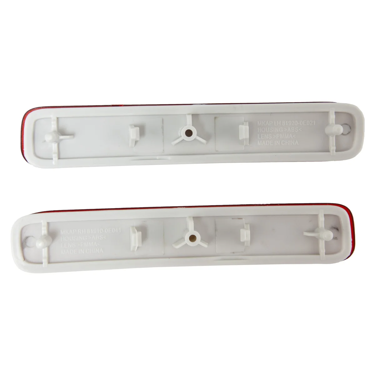 1 زوج الأحمر المصد الخلفي عاكس الضوء الجانب الأيسر الأيمن لتويوتا هايلاندر 2011 2012 2013 81920-0E021 81910-0E041 #4