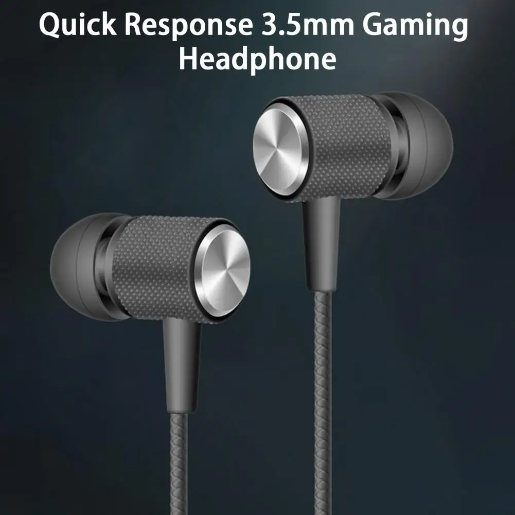 Wired Earphone Heavy Bass HD-compatible Calling In-ear 3.5mm High Sensitivity Wired Earphone Phone Supply