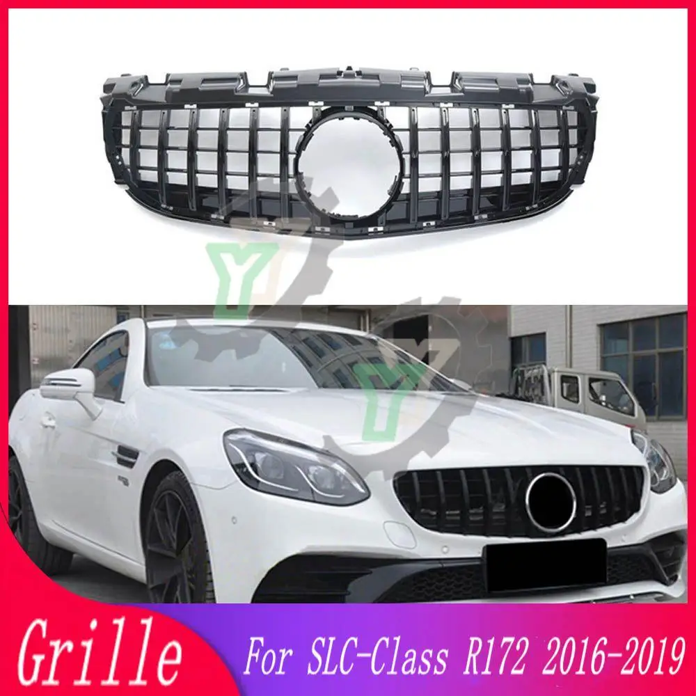 

GT style Front Bumper Upper Grille Racing Grill For Mercedes-Benz SLC-Class R172 SLC200 SLK250 SLC260 SLC300 2016 2017 2018 2019