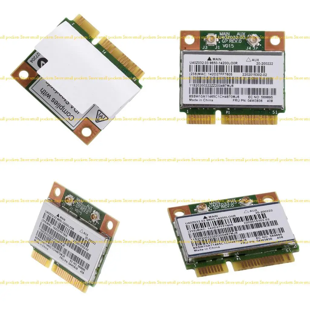 

R1WD BCM943142HM 802.11b/g/n Dual Band Mini PCie Wireless WiFi Card BT4.0