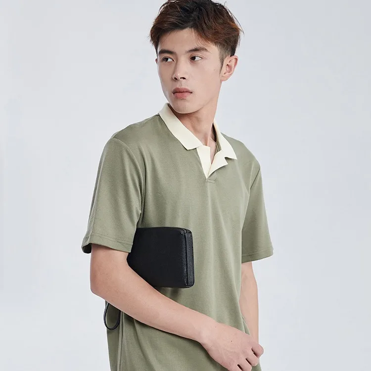 Long Genuine Leather Wallet Men's New Style Driver License Integrated Card Holder Handbag BJIAX Short Wallet Cowhide