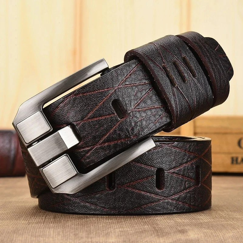 

Belt Male Leather Belt Men Genuine Leather Strap Luxury Pin Buckle Casual Men Belt Ancy Vintage Jeans High Quality