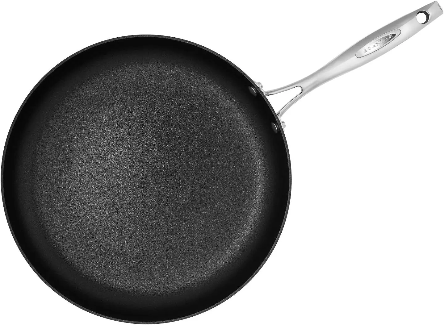 Nonstick Induction Suitable Fry Pan, Mirror Polished Stainless Exterior