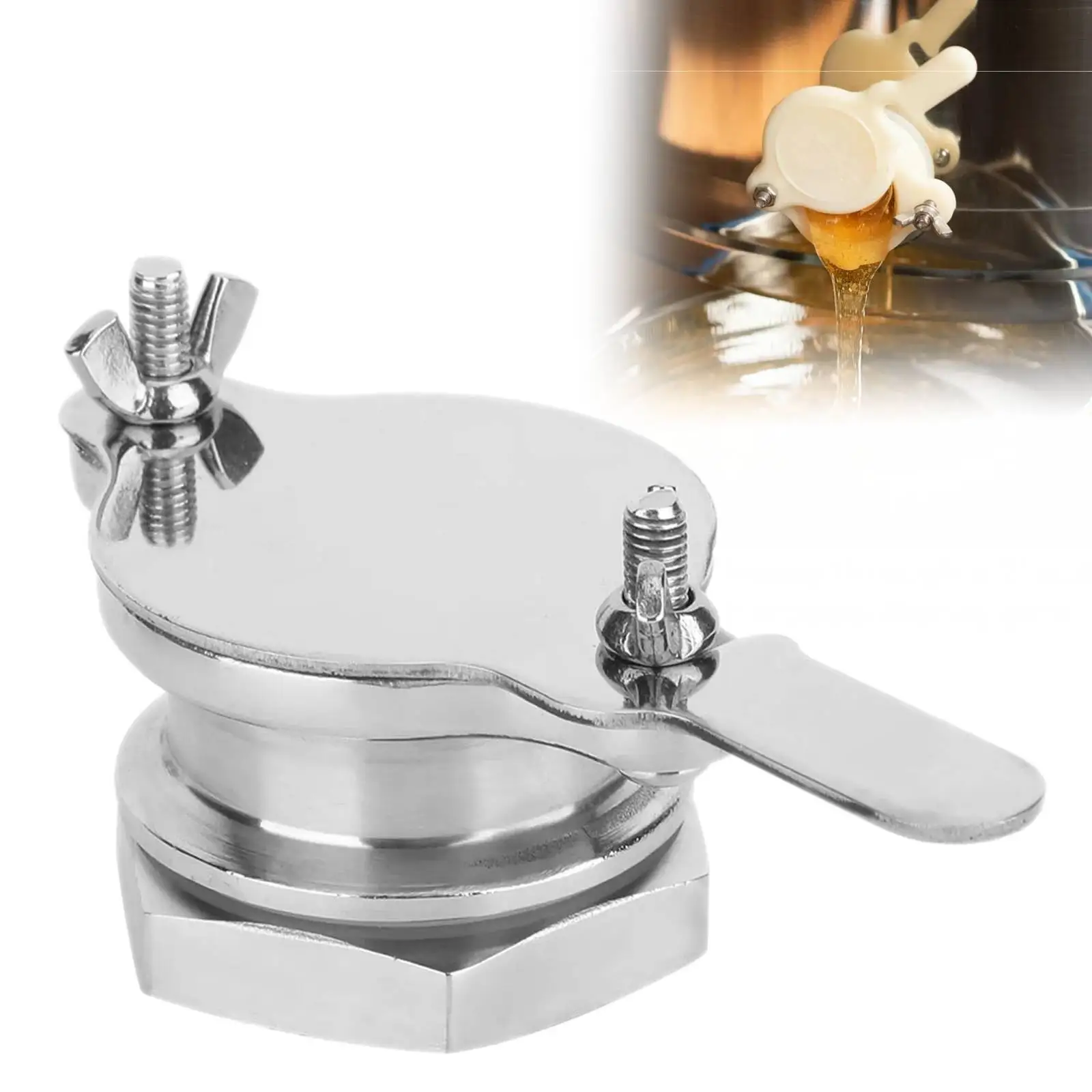 

1 pc Stainless Steel Honey Gate Honey Bucket Accessories Honey Valve Tool for Honey Extractor Beekeeping Supplies