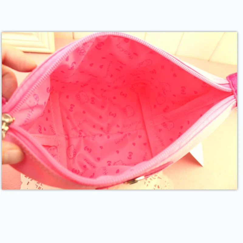 Hello Kitty Cosmetic Bag Small Portable Simple Cute Girl Large-capacity Travel Waterproof Skin Care Products Storage Bag