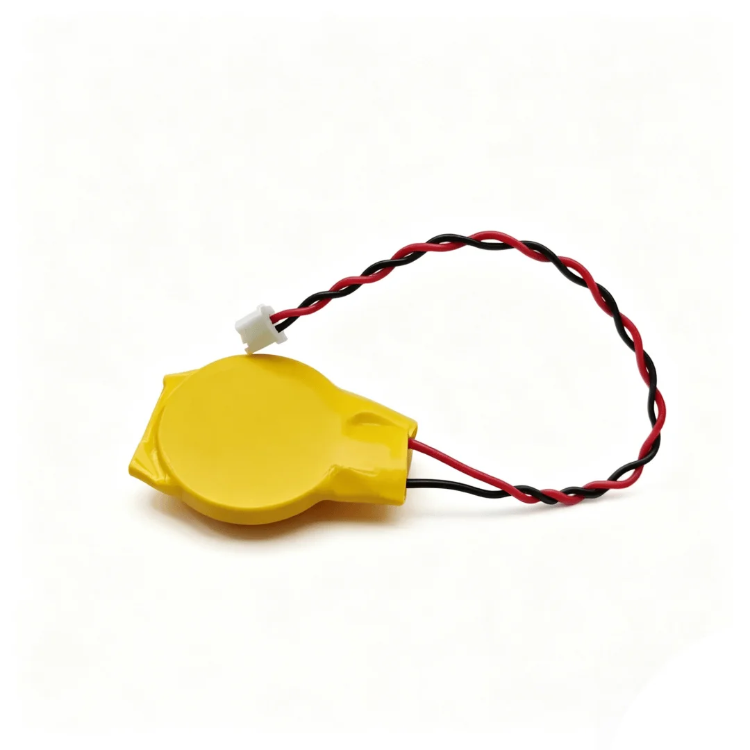 10-80PCS CR2032 3V 230mAh Battery 2Pin Wire With Adhesive, CMOS BIOS Backup Cell for Laptop & Notebook Motherboard