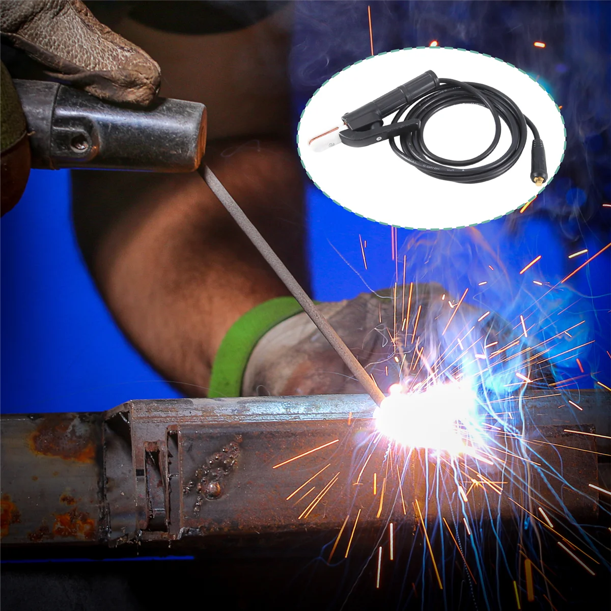 High Quality 300 Arc Welding Clamp Electrode Welding Holder 3Meter Cable EN60974-12