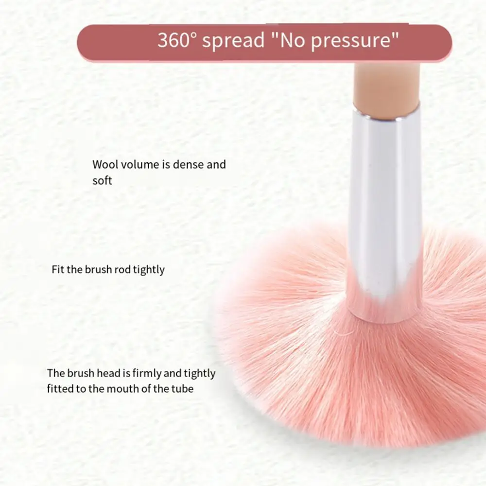 Powder Blush Flame Shaped Blush Brush Professional Refined Flame Powder Blusher Brush Multifunctional Hand Made High Gloss Brush