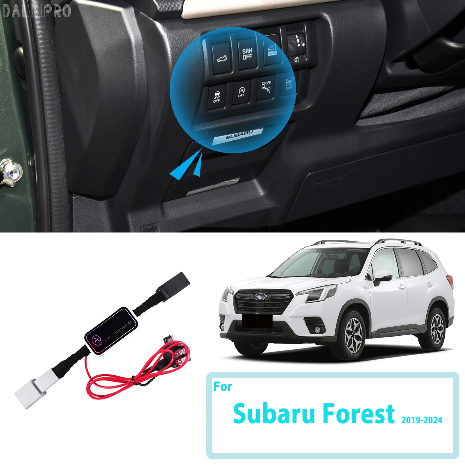 For Subaru Forester SK 2019-2023 2024 Automatic Stop Start Engine System Disable Smart Shut Down Car Auto Start Stop Eliminator